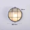 Lámpara de Pared Exterior Estilo Industrial Retro Americano Patio Terraza Puerta Exterior Resistente al Óxido Cafetería Lámpara de Pared de Aluminio Fundido Otros