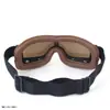 Gafas Kading gafas retro gafas de motocicleta gafas protectoras gafas Harley gafas T13 marco plateado
