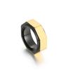 Anillo de Hombre Geométrico de Moda de Acero Inoxidable Electrochapado en Oro de 18K Anillo de Dedo de Cola Moderno para Moda Pulsera para Cabello