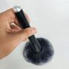 Brocha de maquillaje de llama grande con cabeza plateada caliente, brocha para rubor con llama, venta directa de fábrica de brochas de maquillaje MJ