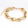 Pulseira Masculina Trançada Grossa Ousada Estilo Onda d'Água Amazon Cruzada, Joia de Pulseira Casal Tecida Estilo Coreano Feminina