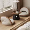 Lámpara de Mesa Casual Simple Lujo Pequeña Mesa de Café para Hogar Ventana de Bahía Mesa Kang Dormitorio Balcón Apartamento Pequeño Mesa de Celebridad de Internet Mesa de Café Creativa