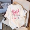 Camiseta Branca de Algodão Puro de Manga Curta para Mulheres, Moda Verão 2026 Nova Versátil Meia-Manga com Design Único