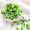 3-8mm ABS Furo Reto Pérolas de Imitação Redondas Contas Artesanais DIY Pulseira Colar Materiais para Miçangas Acessórios de Vestuário