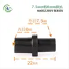 4/7 Accesorios para Conector Capilar Juego Completo 47 Conector en T de Doble Barbilla de una Sola Barbilla Tallo de Enchufe Tapa Tapón de Goteo Conexión de Rosca de 4 Puntos