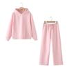 Ropa para Mujer Amazon Ins Otoño Cálido Siete Colores Holgado con Capucha Manga Larga Sudadera y Pantalones Conjunto de Ropa para Mujer de Principios de Otoño