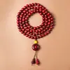 Atacado Sandália de Sangue Sândalo Africano Folha Pequena Sândalo Vermelho Contas Budistas, Vários Estilos e Especificações, Pulseiras Estilo Étnico, Contas de Rosário