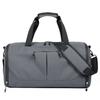 Bolsa de Fitness com logo estampado compartimento independente para sapatos separação úmido e seco nylon impermeável bolsa de viagem grande capacidade Bolsa de Viagem