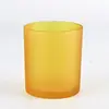 Portavelas 7084 200ml Portavelas de Vidrio con Tapa Boca Ancha Recipiente para Velas de Aromaterapia Frasco Botella de Spray Escarchado