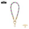 Cordão Original para Celular Longo 8mm Mosquetão de Montanhismo Transversal Ajustável Outdoor Elegante Dourado Escalada Corda Trançada