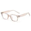 Nuevo Estilo Cuadrado Ligero Montura de Gafas Negra Moderna Uña de Arroz Moda Gafas Anti-Luz Azul ins Celebridad de Internet Mismo Estilo Gafas Planas