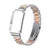Correa Adecuada para Xiaomi Mi Band 7 Pro, Pulsera Sólida de Acero Inoxidable de Tres Eslabones, Correa Metálica Miband7Pro