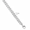 Collar NK de acero de titanio europeo y americano que no se decolora para hombre, pulsera versátil de moda para mujer, accesorios de cadena cubana, joyería personalizada para parejas
