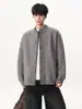 Camisa de Patchwork de Moda Cuello Falso Dos Piezas Cárdigan Hombre 2026 Nuevo Suéter de Otoño/Invierno Chaqueta Ropa de Punto para Hombre Ropa de Abrigo