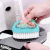 Nova Escova de Lavar Roupas Doméstica Criativa Colorida em Formato de Ovo, Escova Multiuso para Limpeza de Sapatos, Pequena Escova para Limpeza de Cozinha