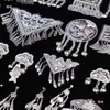 Joyería de Plata Miao Accesorios de Minoría Étnica Joyería de Aluminio Imitación Plata Miao Ropa Étnica Accesorios DIY Triángulo Grande Bilateral Durazno