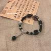 Nueva pulsera de estilo étnico chino de la antigüedad media, pulsera de cuentas de cerámica exótica retro de nicho vintage