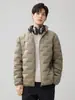 90% Plumón de Pato Otoño/Invierno 2026 Nueva Chaqueta de Plumón para Hombre Ligera Blanca de Plumón de Pato Chaqueta con Cuello Alto Moda