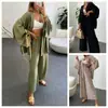 Conjunto de Pantalones Anchos de Pierna para Mujer Tallas Grandes, Nuevo, Transfronterizo, Color Sólido, Holgado, Casual, Elegante, Conjunto de Dos Piezas para Mujer, 2025