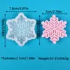 Molde para Bolo de Fondant Floco de Neve de Natal Molde para Vela Perfumada Floco de Neve DIY Molde para Sabão Molde de Silicone Pinça