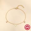 Nova Pulseira de Prata Esterlina S925 Amor Zircônia Coreana Ins Simples Nicho Cravejada de Diamantes Joias Empilháveis de Alta Qualidade para Mulheres