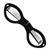 Tijeras Pequeñas Plegables, Tijeras Portátiles de Viaje, Tijeras para Hilo de Pesca Pe, Tijeras Multifuncionales de Acero Inoxidable para Plomo, Tijeras de Figura Ocho