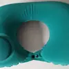 Almohada Inflable en Forma de U para Protección del Cuello, Esencial de Viaje, Plegable y Portátil, Almohada de Viaje Flocada, Almohada en Forma de U