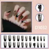Nuevas Uñas de Moda Negras con Lazo Forma de Estrella Puro Deseo con un Ambiente que Realza el Blanco