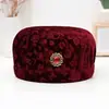 Sombreros para mujeres de mediana edad y ancianas, sombrero cálido de invierno para mamá, grueso con terciopelo, sombrero tipo cubo para personas mayores, abuela, sombrero de lana tejido para señora mayor