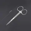 Tijeras rectas circulares de laboratorio, tijeras quirúrgicas de acero inoxidable para corte de tejido, enseñanza quirúrgica, anatomía, tijeras de belleza, tijeras para retirar suturas