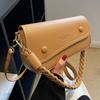 Moda Única de Nicho Bolso de Hombro Versátil para Mujer 2022 Nuevo Invierno Moderno Retro Texturizado Simple Texturizado Bolso de Axila