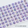 Taladro de uñas Dongzhou de 12 mm con forma de copo de nieve grande y punta inferior, con diamantes de imitación superdeslumbrantes, accesorios de bricolaje, taladro de vidrio de moda simple