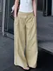 Calças Cáqui Femininas Verão Estilo Fino 2026 Novo Estilo Emagrecedoras Estilo Old Money Calças de Alfaiataria Toque de Luxo Casuais Calças de Pernas Largas