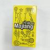 Cartas de Mahjong de Papel de Pesca Oro Arte Plástico Mahjong Cartas de Juego Impermeables Lavables Varios Colores y Tamaños