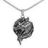 Colar Masculino Personalizado Pingente Morcego Retro Europeu e Americano Versátil Moda Tendência Corrente para Suéter de Aço Inoxidável Joias Transfronteiriças