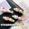 Horquilla ovalada con forma de estrella de Hello Kitty, adorable y dulce niña, con diseño de gato de dibujos animados, accesorios para el cabello para mujer, tocados.
