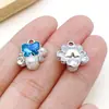Sal Marina Aleación Azul Corazón Mariposa Luna Pentagrama Colgante DIY Pulsera Hecha a Mano Collar Accesorios de Joyería
