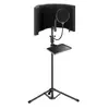 Equipamento de gravação de microfone kit capa de isolamento acústico suporte de chão bandeja kit painel de redução de ruído para estúdio de gravação rede anti-pop