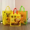 Bolsa de Mano No Tejida de Durazno Personalizada Bolsa de Embalaje Especial para Regalo de Durazno de Tienda de Frutas Bolsa de Embalaje para Tienda de Frutas