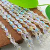 Xingtai contas de cristal em forma de arroz acessórios para joias contas de vidro adereços de cabeça vestuário decoração de sapatos acessórios para joias contas de cristal em forma de oliva