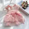 Roupas para Cachorro, Roupas Finas de Primavera e Verão, Vestido Princesa para Gato, Romântico, Amigável para Coleira, Vestido para Pet de Cachorro Pequeno, Atacado Transfronteiriço