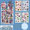Pegatinas de tarjeta de baba congelada para traje de princesa de dibujos animados, pegatinas láser brillantes de PVC, material para cuenta manual, pegatinas al por mayor