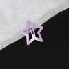 Pinza para el cabello brillante con forma de estrella de cinco puntas estilo caramelo versión coreana para flequillo y cabello lateral, accesorio para el cabello de niña en colores caramelo