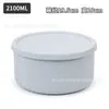 Lonchera de Silicona para Exteriores, Lonchera de Picnic Segura para Microondas, Tazón para Fideos Instantáneos con Tapa, Lonchera Portátil de Grado Alimenticio