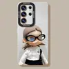 Adequado para Capa de Celular Boneca Menina Samsung Galaxy S26 S25Ultra Silicone S24+ Fofa S23 Case Desenho Animado