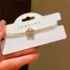 Pulseira Flor Geométrica de Zircônia, Fashion, Luxo Leve, Pulseira de Alta Qualidade, Exquisita, Personalizada, Joia de Mão Versátil para Mulheres Atacado