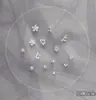 Pendientes Pequeños Chapados en Plata 925 para Estudiantes Mujeres, Sencillos y Delicados, Perfectos para Perforaciones de Oreja, Exquisitos y Lindos, Pendientes Versátiles para Usar Toda la Semana