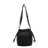 Bolsa Cruzada de Cordón Tipo Cubo para Mujer, Estilo Casual Nuevo, Bolso Cruzado Simple y Ligero, Bolsa para Teléfono Móvil, Bolso Pequeño de Tela de un Solo Hombro a la Moda