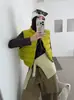 Nuevo chaleco de punto estilo coreano de invierno Yuyan, 90% plumón de pato blanco, cuello alto, corto, ligero y cálido, chaqueta chaleco de plumón