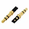 Conector de Fone de Ouvido DC Dourado 3.5 Estéreo Macho Peripheral de Áudio para Fone de Ouvido Plug Acústico Dourado 3.5DC